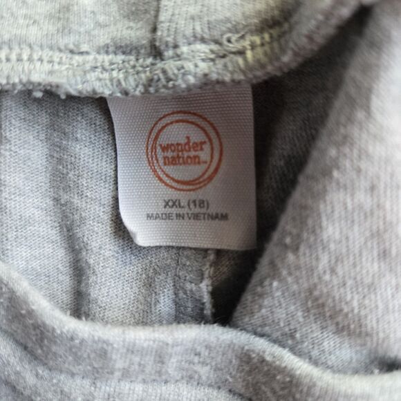 Wonder Nation Boys Jogger Pants Lot 2 XXL 18 Navy Gray Sweatpants Lounge Casual - Picture 8 of 9